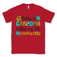 Red Being a Grandma Makes My Life Complete Classic Tee - MaliasSmallBusiness