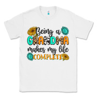White Being a Grandma Makes My Life Complete Classic Tee - MaliasSmallBusiness