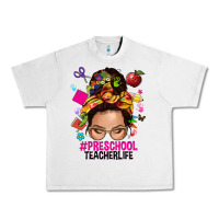 Lunar Rock preschool teacher life  messy bun Urban Heavy Tee - NancyCooperArtShop