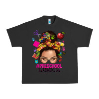 Pigment Black preschool teacher life  messy bun Urban Heavy Tee - NancyCooperArtShop