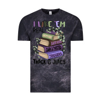 Cloud Black i like them real thick and juicy books Vintage Tee - MaliasSmallBusiness
