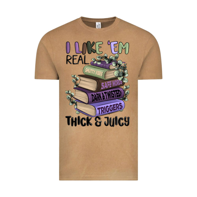 I Like Them Real Thick And Juicy Books Vintage Tee by MaliasSmallBusiness | Teevron