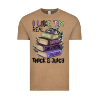 Vintage Coffee i like them real thick and juicy books Vintage Tee - MaliasSmallBusiness