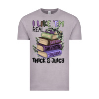 Vintage Zinc i like them real thick and juicy books Vintage Tee - MaliasSmallBusiness