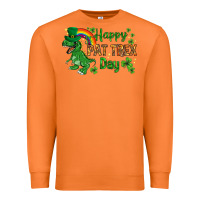 Carrot St. Patrick's Happy Pat T-Rex Day with rainbow Premium Sweatshirt - HowdyJamesFarm