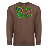 Chestnut St. Patrick's Happy Pat T-Rex Day with rainbow Premium Sweatshirt - HowdyJamesFarm