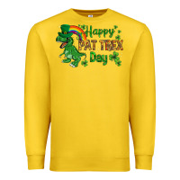 Lemon St. Patrick's Happy Pat T-Rex Day with rainbow Premium Sweatshirt - HowdyJamesFarm