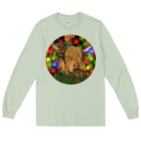 Matcha Brown Cow Christmas Long Sleeve Tee - RanaPortraitStore