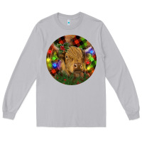 Moon Dust Brown Cow Christmas Long Sleeve Tee - RanaPortraitStore