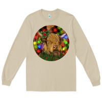 Mushroom Brown Cow Christmas Long Sleeve Tee - RanaPortraitStore