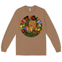 Toasted Coconut Brown Cow Christmas Long Sleeve Tee - RanaPortraitStore