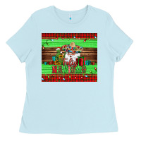 Baby Blue feliz navidad spanish christmas santa tumbler Ladies Tee - Jasminsmagicworld