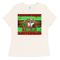 Bone feliz navidad spanish christmas santa tumbler Ladies Tee - Jasminsmagicworld