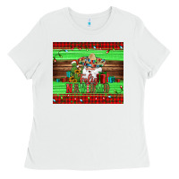 White feliz navidad spanish christmas santa tumbler Ladies Tee - Jasminsmagicworld