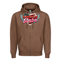 Chestnut American babe Zipper Hoodie - HowdyJamesFarm