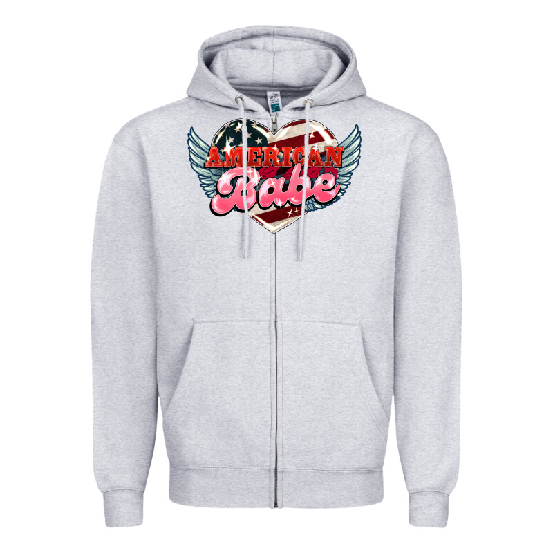 American Babe Zipper Hoodie by HowdyJamesFarm | Teevron