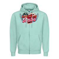 Seafoam American babe Zipper Hoodie - HowdyJamesFarm