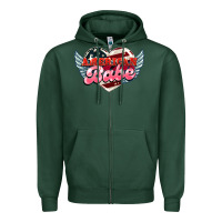 Sports Green American babe Zipper Hoodie - HowdyJamesFarm