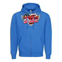 True Royal American babe Zipper Hoodie - HowdyJamesFarm