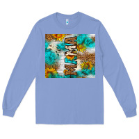 Colony Blue mama leopard sunflower Long Sleeve Tee - LillyAllenDesigns