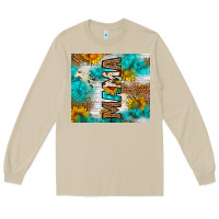 Mama Leopard Sunflower Long Sleeve Tee | Teevron