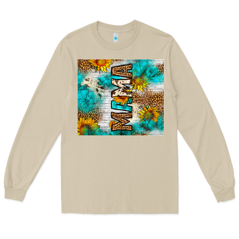 Mama Leopard Sunflower Long Sleeve Tee by LillyAllenDesigns | Teevron