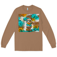 Toasted Coconut mama leopard sunflower Long Sleeve Tee - LillyAllenDesigns