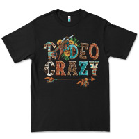 Black rodeo crazy bucking bronco cowboy Premium Tee - Artiststas