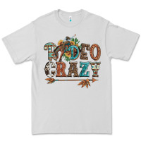 Dove Grey rodeo crazy bucking bronco cowboy Premium Tee - Artiststas