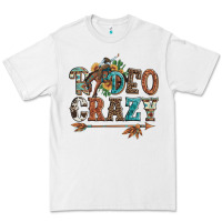 White rodeo crazy bucking bronco cowboy Premium Tee - Artiststas