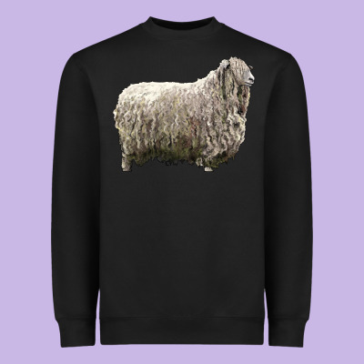 Lincoln Sheep Heavyweight Sweatshirt Designed By Lillyallendesigns