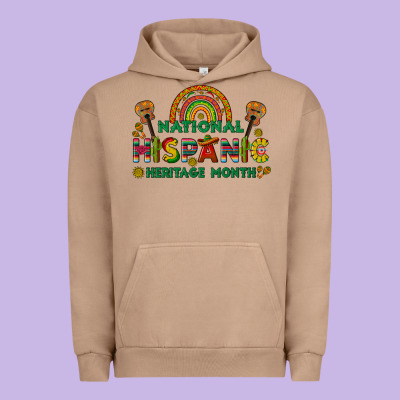 National Hispanic Heritage Month Urban Hoodie Designed By Bundleandbundleshop