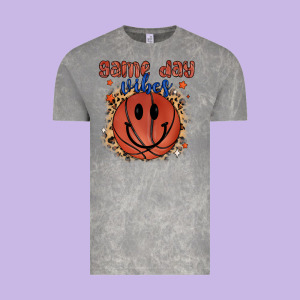 Game Day Vibes Vintage Tee Designed By Maliassmallbusiness
