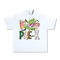 White little miss pre k Urban Heavy Tee - NancyCooperArtShop