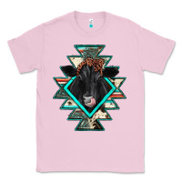 Bubblegum Pink black angus cowhide aztec Classic Tee - JahusDesignShop