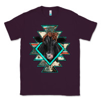 Plum black angus cowhide aztec Classic Tee - JahusDesignShop
