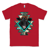 Red black angus cowhide aztec Classic Tee - JahusDesignShop