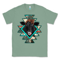 Sage black angus cowhide aztec Classic Tee - JahusDesignShop