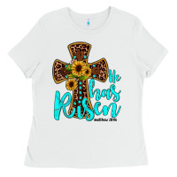 White he has risen Ladies Tee - JahusDesignShop