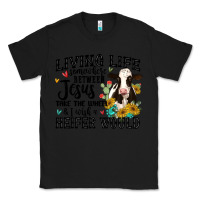 Black living life somewhere between jesus take the wheel Classic Tee - MaliasSmallBusiness