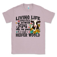 Lilac living life somewhere between jesus take the wheel Classic Tee - MaliasSmallBusiness