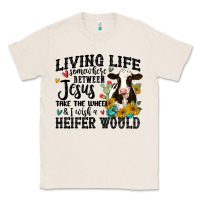 Natural living life somewhere between jesus take the wheel Classic Tee - MaliasSmallBusiness