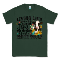 Sports Green living life somewhere between jesus take the wheel Classic Tee - MaliasSmallBusiness