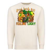 Sandshell St. Patrick's Dead inside but feeling lucky Premium Sweatshirt - HowdyJamesFarm