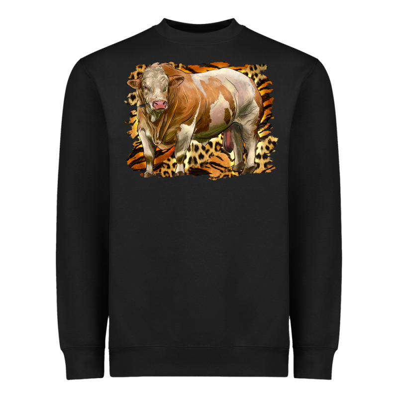 Western Simmental Bull Heavyweight Sweatshirt by LillyAllenDesigns | Teevron
