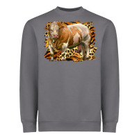 Storm western simmental bull Heavyweight Sweatshirt - LillyAllenDesigns