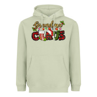 Matcha Grandma claus with christmas gift sock mother's Heavyweight Hoodie - HowdyJamesFarm