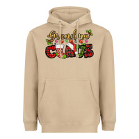Mushroom Grandma claus with christmas gift sock mother's Heavyweight Hoodie - HowdyJamesFarm