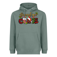 Sage Grandma claus with christmas gift sock mother's Heavyweight Hoodie - HowdyJamesFarm