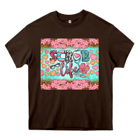 Chocolate Brown scrub life tumbler Heavy Core Tee - BundleAndBundleShop